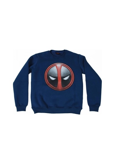 Deadpool No:1 Sweatshirt Mavi Çok Renkli