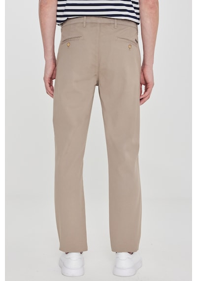 Premıum Altınyıldız Erkek Bej Pamuklu Slim Fit Dar Kesim Yan Cepli Armürlü Esnek Pantolon