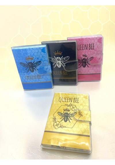 Queen Bee A7 Not Defteri , Çıt Çıtlı Cep Defteri - Sarı