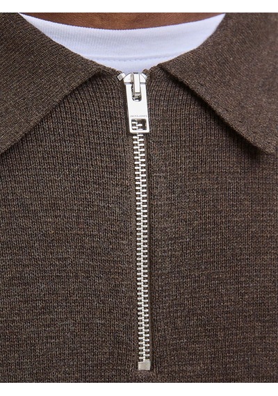 Jack & Jones Milano Stitch Erkek Kahverengi Sweatshirt 12281743-dls Kahverengi
