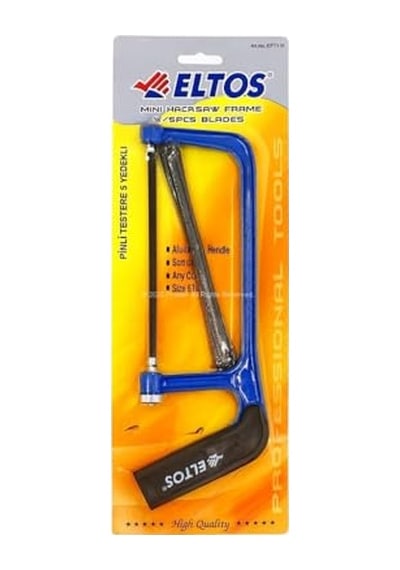 Testere Seti 5 Yedek Bıçaklı 15 Cm Bıçak Uzunluğu Alüminyum Gövde Yumuşak Kavrama Ergonomik Mini Kıl Testere H