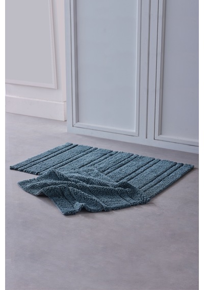 Doquhome Pera Banyo Paspası Petrol 60x100cm Petrol