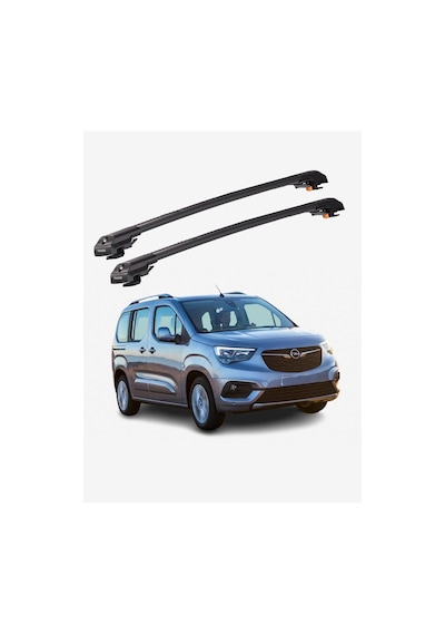 Opel Combo Lıfe 2019-sonrası Trx1 Thunder Carrier Kilitli Ara Atkı Taşıyıcı Tavan Barı Gri