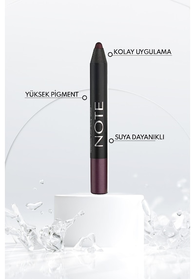 Note Cosmetique Jumbo Eyeshadow Pencil Waterproof Işıltılı Suya Dayanıklı Kalem Far 05 Purple - Mor
