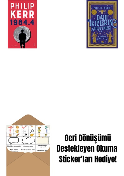 1984.4 + Dahi İkizlerin Serüvenleri - Babilli Mavi Cin + Okuma Sticker'ları