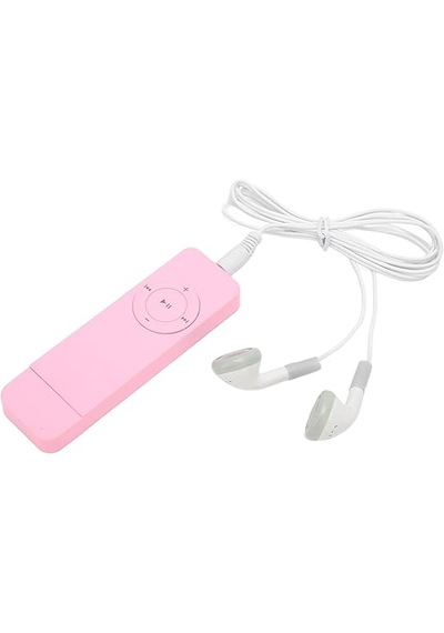 Mp3 Player Sd Card Uyumlu Pembe