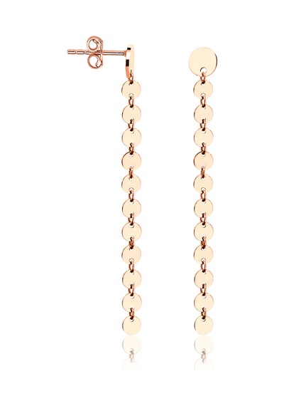 Pullu Rose Küpe İtalyan Tasarım