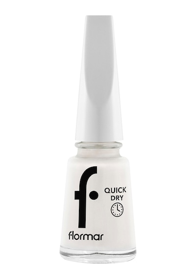 Flormar Quick Dry Hızlı Kuruyan İnce Yapılı & Parlak Bitişli Oje QD01 Snow White New