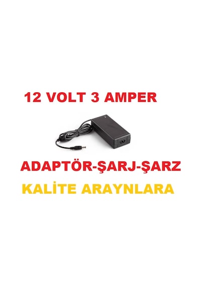 12 Volt 3 Amper Let Led Adaptörü Şarj Cihazı