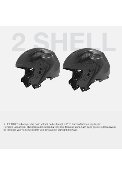 Nexx X.lıfetour Zero Pro Mat Karbon Kask Tek Renk