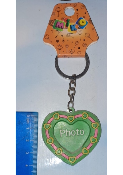 Küçük Plastik Kalp Anahtarlık Yeşil