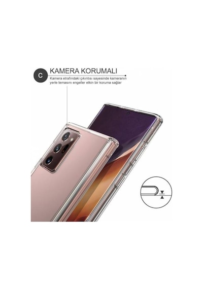 Samsung Uyumlu Galaxy Note 20 Ultra Kilif Lens Kamera Korumali Silikon 422437444