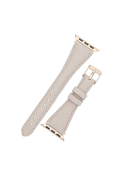 Apple Watch Uyumlu Deri Kordon 38-40-41mm Slim Erc3 Bej Diğer