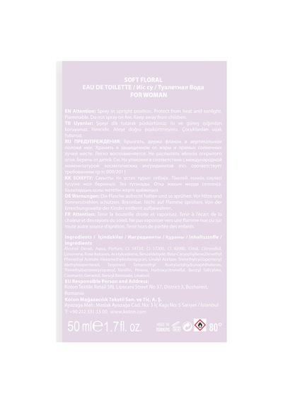 Parfüm Soft Floral 50 Ml Aromatik