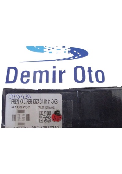 310430 Ön Disk Fren Kundak Takozu Sekmanlı Takım M131-edks