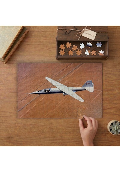 Deneysel Uçak - Nasa Ad-1 Tasarımı 240 Parça Ahşap Puzzle Ahşap Kutuda Mpy10125