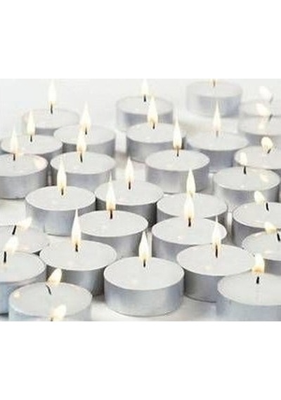 100 Lü Tea Light Mum Beyaz Tealight Mum
