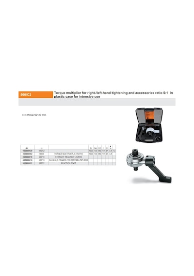 Beta 560/c2 Tork Yükseltici Ürün Kodu 005600020