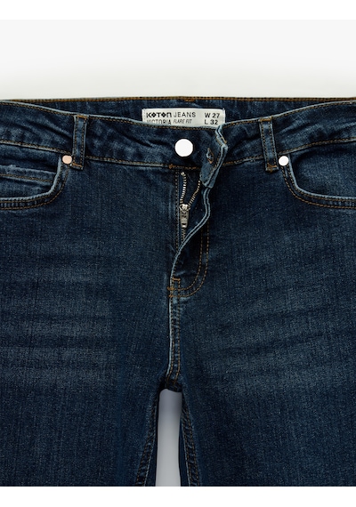 Koton Pamuklu Düşük Bel Dar Kalıp İspanyol Paça Jean Pantolon Koyu İndigo 6wal40221md İndigo Koton Pamuklu Düşük Bel Dar Kalıp İspanyol Paça Jean Pantolon Koyu İndigo 6wal40221md İndigo