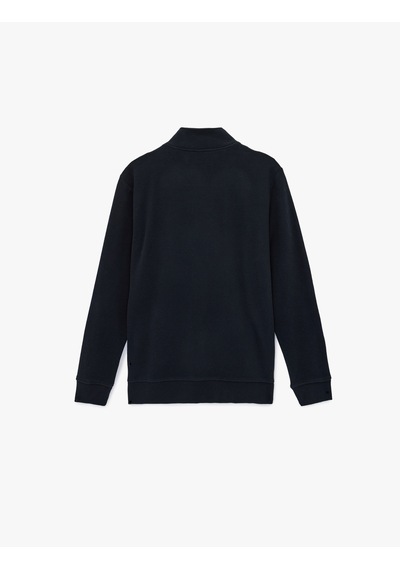 Koton Regular Fit Uzun Kollu Yarım Fermuarlı Sweatshirt Lacivert 6wam70199mk Lacivert