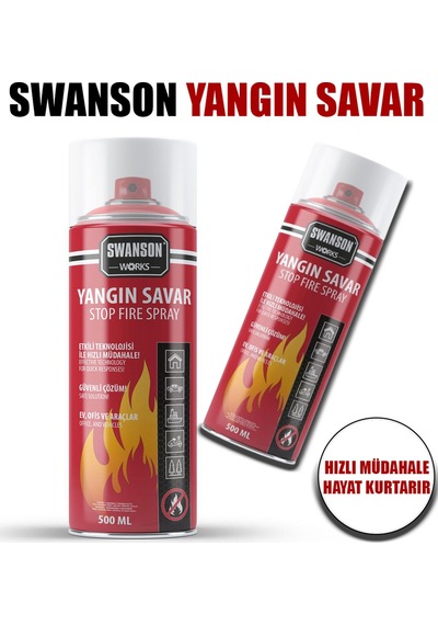 Çok Amaçlı Yangın Söndürücü Sprey 2 Adet