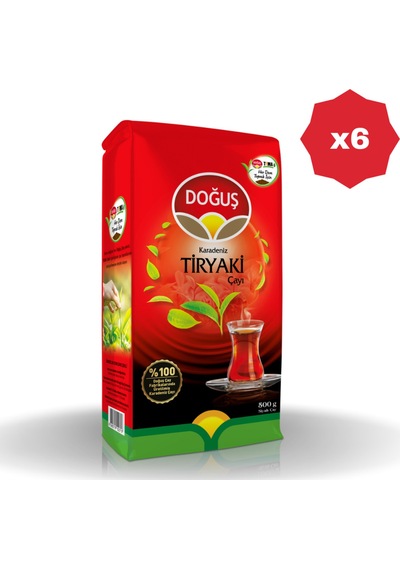 Doğuş Geleneksel Tiryaki Bordo Çay 500 Gr - 6 Adet