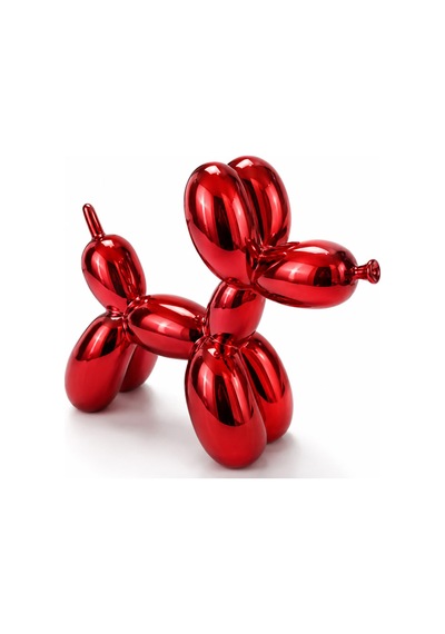 4 Adet Balloon Dog Köpek Figürü Polyester Dekoratif Balon Köpek Heykeli Balloon Dog Figurine Ev Ve Ofis Süsü 20 X 20 Cm 2