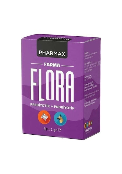 Pharmax Farma Flora Prebiyotik Kedi ve Köpek Premix 30x1Gr