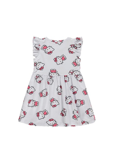 Hello Kitty 2-5 Yaş Elbise - Kırık Beyaz