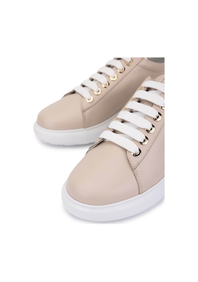 Mario Valentino Kadın Hakiki Deri Bej Sneakers & Spor Ayakkabı 1040 91j2310 Bn Ayk Sk25-26 Beıge/oro Bej