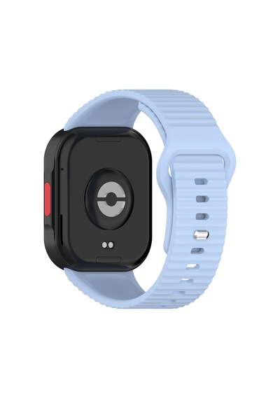 Redmi Watch 6 Silikon Kordon Tırtıklı Suya Dayanıklı Tasarım Açık Mavi
