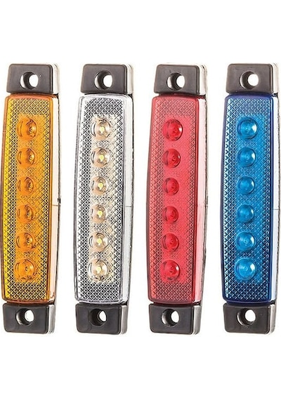 Parmak Lamba 6 Led’li 12V/24V Mavi