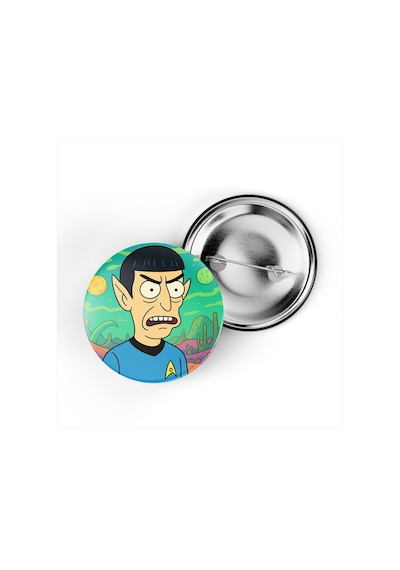 Spock - 44 Mm İğneli Çanta Rozeti - 5 Adet Diğer