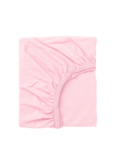 3 Adet 50x90 Cm Anne Yanı Lastikli Penye Kumaş Bebek Çarşafı-pembe-gri