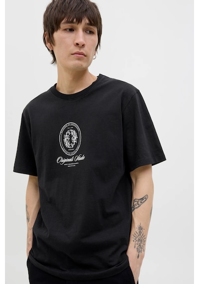 Jack & Jones Erkek T Shirt 12286609 Siyah Siyah