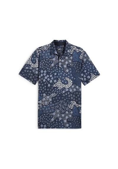 Puma Cloudspun Bloom Camo Golf Polo Tshirt Çok Renkli