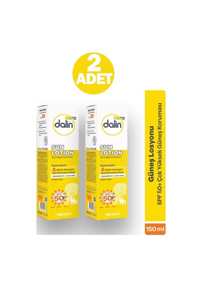 Dalin Care Güneş Losyonu Spf50+ 150 Ml 2 Adet