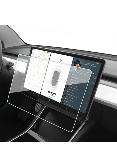 Tesla Model Y Ekran Koruyucu 15 İnç İle Uyumlu Şeffaf Nano