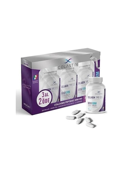 Maxiform Kolajen Tip 1 2 3 Güzellik Ve Form Bir Arada 3 Al 2 Öde 180 Tablet