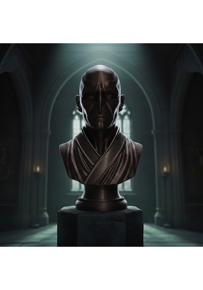 Harry Potter Lord Voldemort Dekoratif Masaüstü Aksesuarı - Karanlık Lord Özel Tasarım Büst 13 X 6,2 Cm