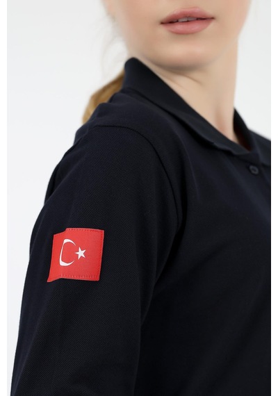 112 Yakalı Tshirt Tunik - Lacivert-7176 Lacivert