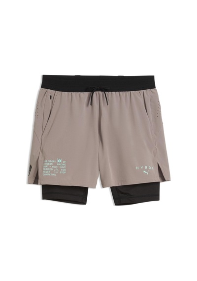529236-81 Puma X Hyrox M 2ın1 Pwrmode Short Erkek Şort Ve Kapri Bej 529236-81
