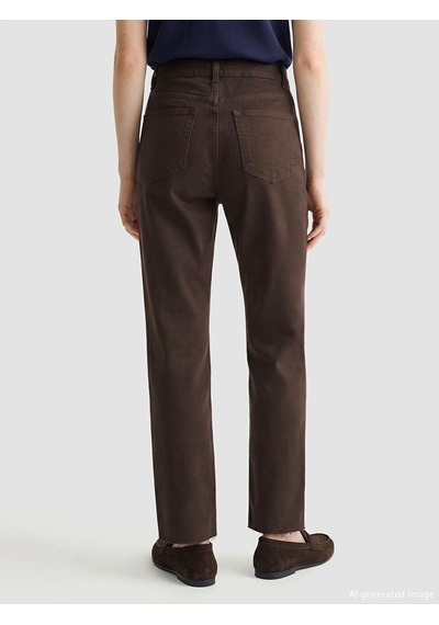 Lcw Comfort Kahverengi Flare Kadın Jean Pantolon