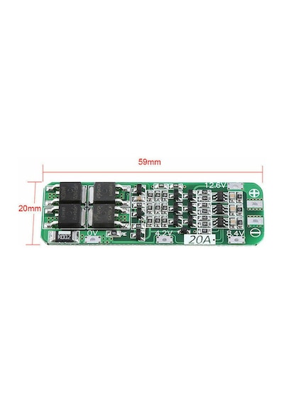 Robizstore-Bms 3S 20A Bms Koruma Kartı Lityum Batarya 18650 Li-İon Lipo
