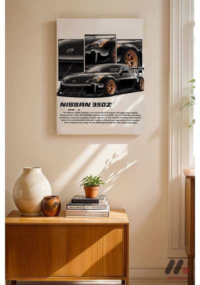 Nissan 350z Jdm Araba Posteri, Çerçevesiz Yüksek Kalite Duvar Afişi - Oto Severlere Özel Hediye