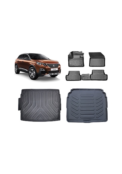 Peugeot 3008 2016 Sonrası Allure, Active Prime 3D Rizline Paspas