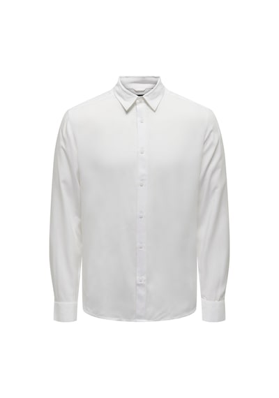 Only & Sons Erkek Viskon Gömlek 22027792 Beyaz