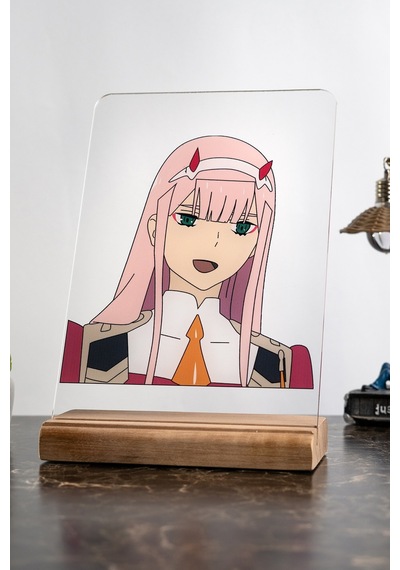 Darling In The Franxx Ev Zero Two Severlere Masa Dekoratif Ahşap Obje