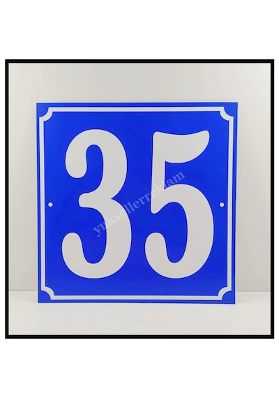 Kapı Numarası 20X20 Cm, Bina, Apartman, Işyeri Numarası (471501963)