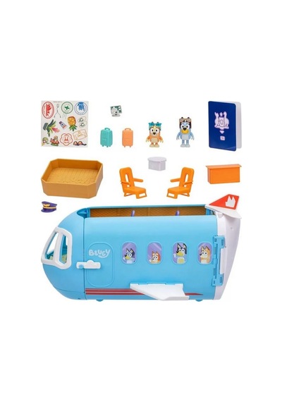 Moose Toys Bluey 3'ü 1 Arada Dönüşen Uçak Oyun Seti